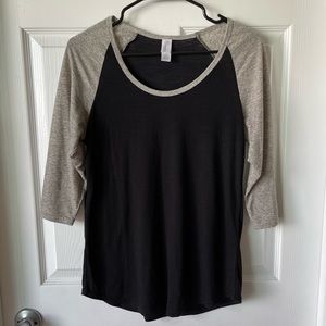 Black/Gray Top